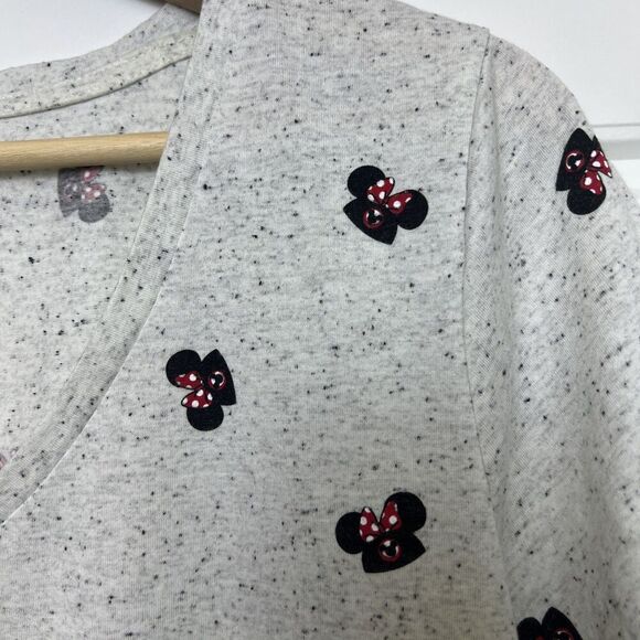 Disney Parks Minnie Mouse Hat Graphic Short Sleeve T Shirt Size Small Gray - Picture 3 of 4